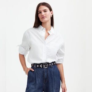 Classic White Button-Up Shirt